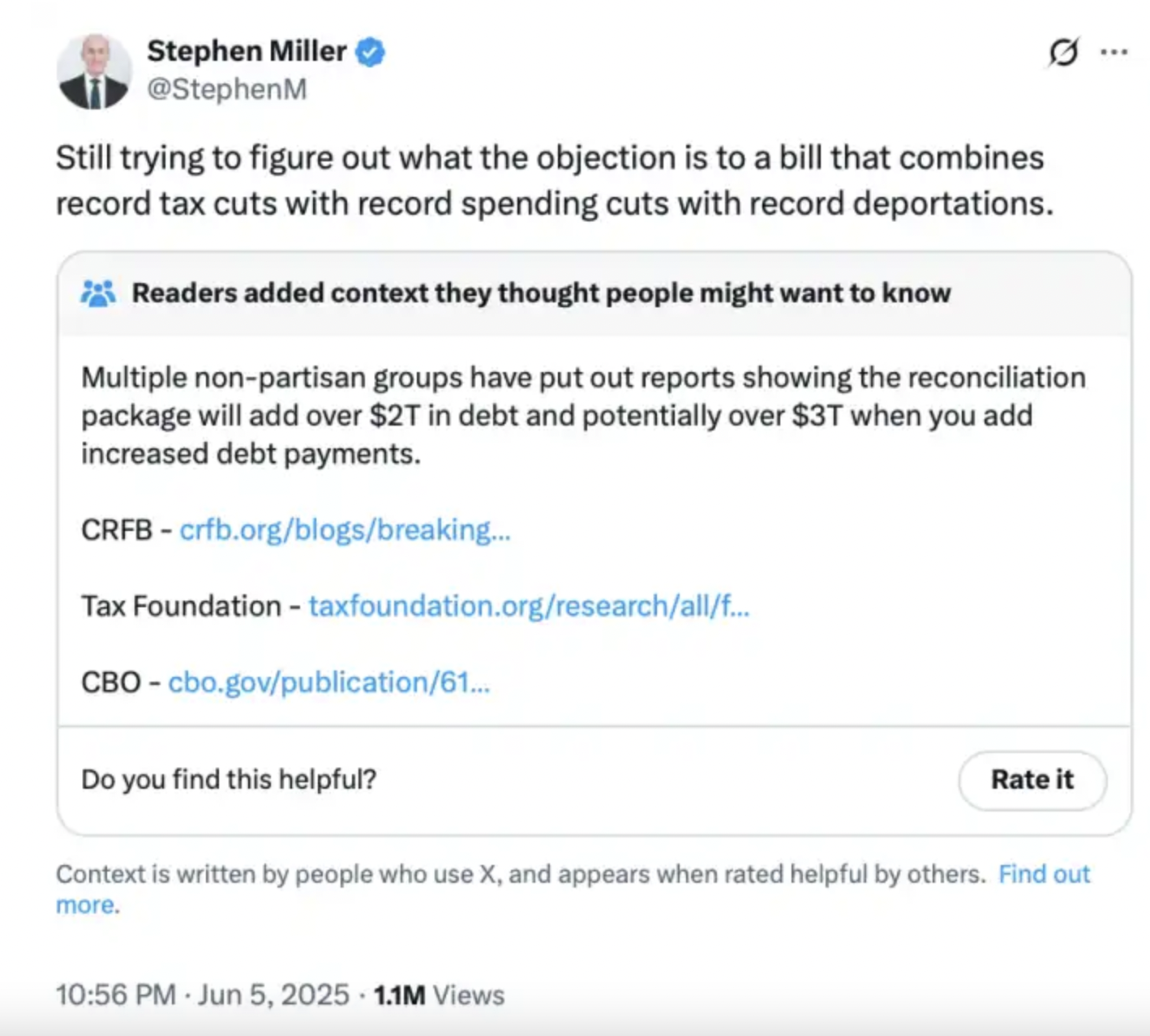 2025.06.13 Stephen Miller on BBB